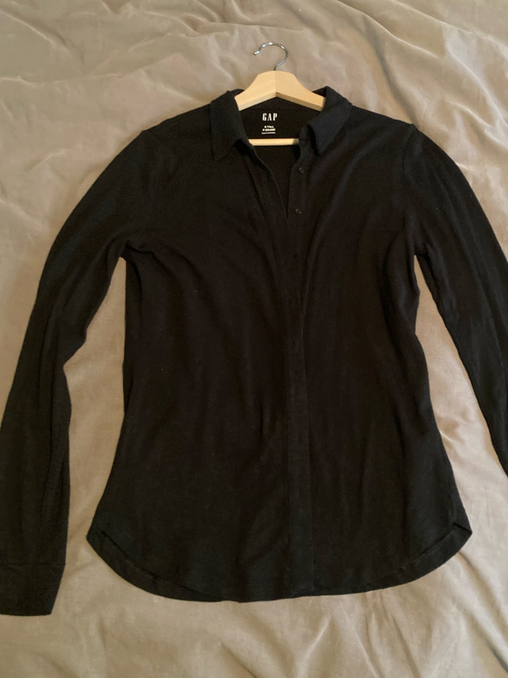 GAP Black Button-Front Cardigan